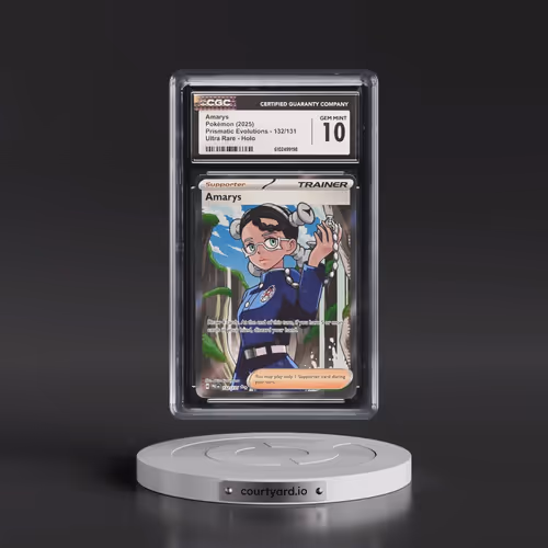 2025 Pokémon Pre EN-Prismatic Evolutions #132 Amarys - Ultra Rare (CGC 10 GEM MINT)