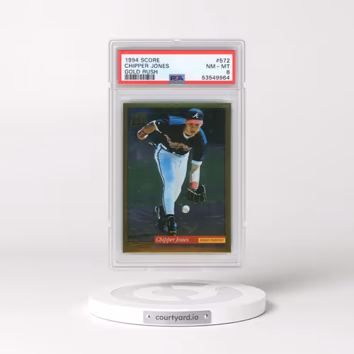 1994 Score #572 Chipper Jones - Gold Rush (PSA 8 NM-MT)