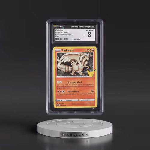 2021 Celebrations #002/025 Reshiram - Holo (CGC 8 NM-MT)