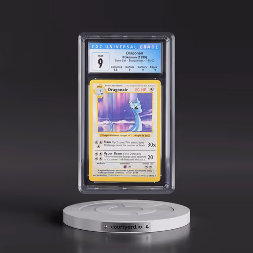 1999 Base Set #18/102 Dragonair - Shadowless Shadowless (CGC 9 MINT)