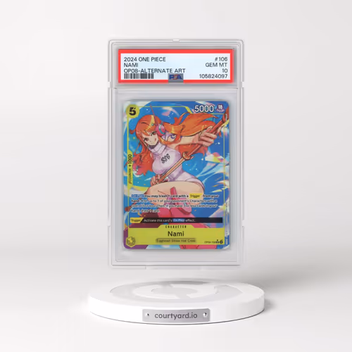 2024 One Piece OP08-Two Legends #106 Nami - Alternate Art (PSA 10 GEM MINT)