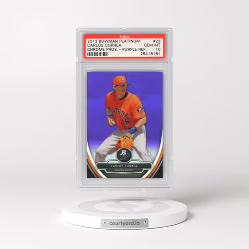2013 Bowman Platinum Chrome Prospects #23 Carlos Correa - Purple Refractor (PSA 10 GEM MINT)