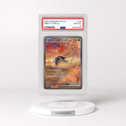 2023 Pokémon Svi EN-Scarlet & Violet #246 Great Tusk EX - Holo Special Illustration Rare (PSA 10 GEM MINT)