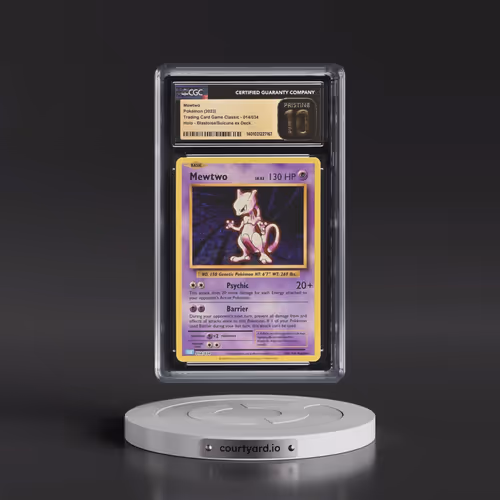 2023 Pokémon Clb-Trading Card Game Classic Blastoise & Suicune EX Deck #014 Mewtwo (CGC 10 PRISTINE)