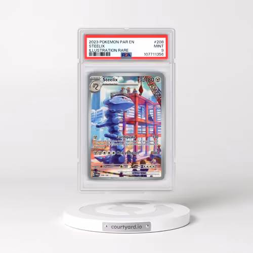 2023 Pokémon Par EN-Paradox Rift #208 Steelix - Illustration Rare (PSA 9 MINT)