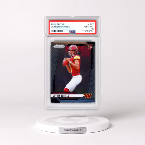 2024 Panini Prizm #347 Jayden Daniels (PSA 10 GEM MINT)