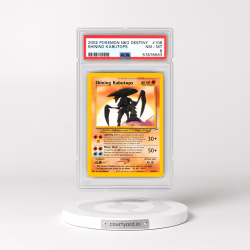 2002 Pokémon Neo Destiny #108 Shining Kabutops - Holo (PSA 8 NM-MT)