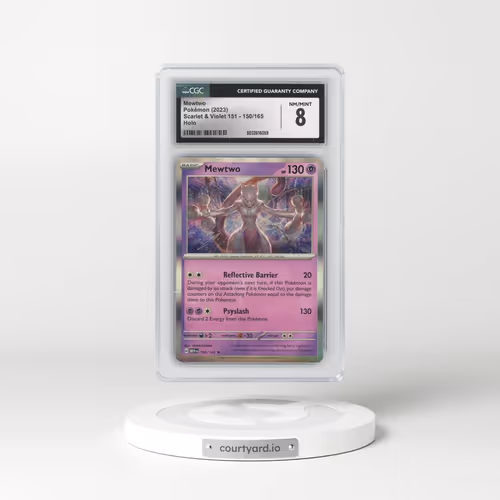 2023 Scarlet & Violet 151 - MEW EN #150/165 Mewtwo - Holo (CGC 8 NM-MT)