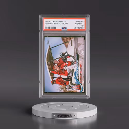 2018 Topps Update #US158 Justin Upton/Mike Trout/Shohei Ohtani (PSA 10 GEM MINT)