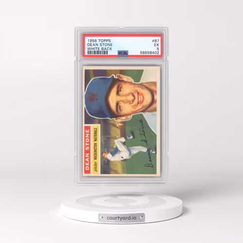 1956 Topps #87 Dean Stone - White Back (PSA 5 EX)