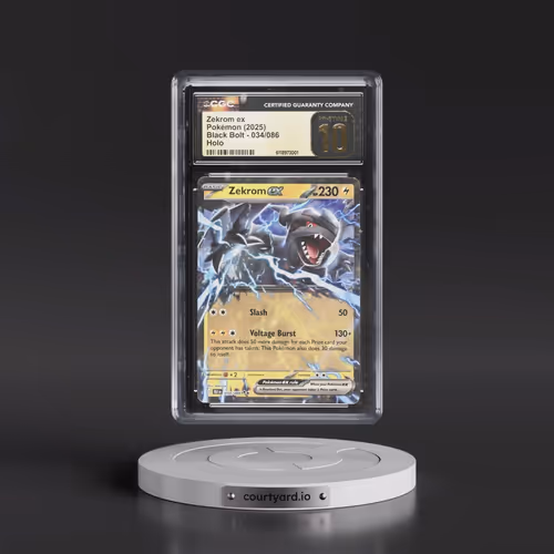 2025 Black Bolt - BLK EN #034/086 Zekrom ex Holo