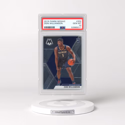 2019 Panini Mosaic #209 Zion Williamson (PSA 10 GEM MINT)