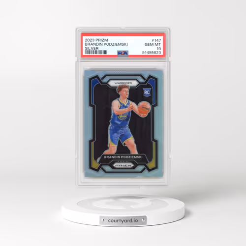 2023 Panini Prizm #147 Brandin Podziemski - Silver Prizm (PSA 10 GEM MINT)