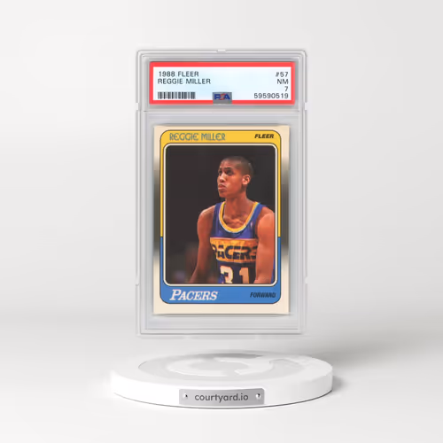 1988 Fleer #57 Reggie Miller (PSA 7 NM)