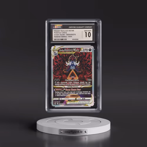 2023 Crown Zenith #GG52/GG70 Hisuian Samurott VSTAR - Galarian Gallery Holo (CGC 10 GEM MINT)