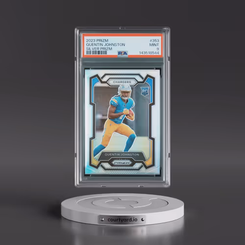 2023 Panini Prizm #353 Quentin Johnston - Silver Prizm (PSA 9 MINT)