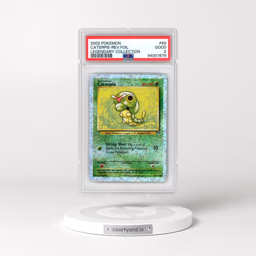 2002 Pokémon Legendary Collection #69 Caterpie - Reverse Foil (PSA 2 GOOD)