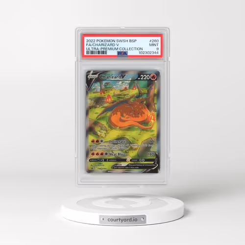 2022 Pokémon Swsh Black Star Promo #260 Charizard V - Holo Full Art Sword & Shield Ultra-Premium Collection-Charizard (PSA 9 MINT)