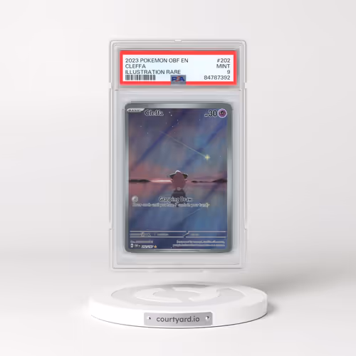 2023 Pokémon Obf EN-Obsidian Flames #202 Cleffa - Illustration Rare (PSA 9 MINT)