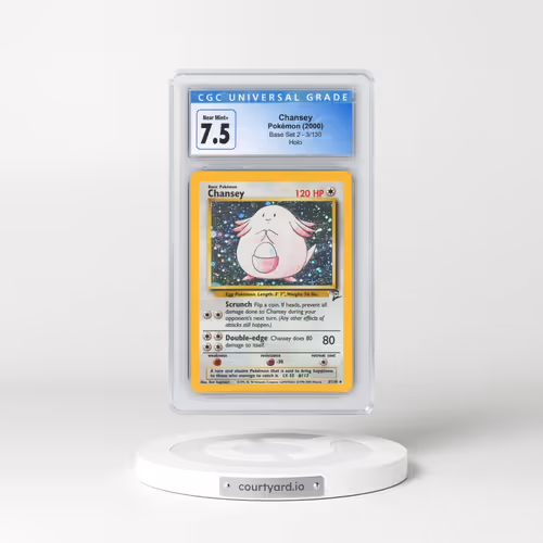 2000 Base Set 2 #3/130 Chansey - Holo (CGC 7.5 NM+)