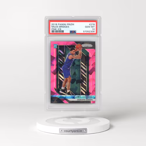 2018 Panini Prizm #278 Miles Bridges - Pink Ice (PSA 10 GEM MINT)