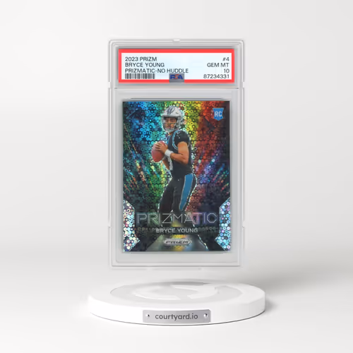 2023 Panini Prizm Prizmatic #4 Bryce Young - No Huddle (PSA 10 GEM MINT)