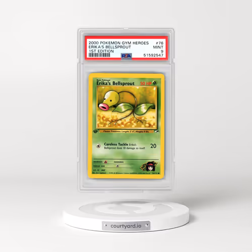 2000 Pokémon Gym Heroes #76 Erika's Bellsprout - 1st Edition (PSA 9 MINT)