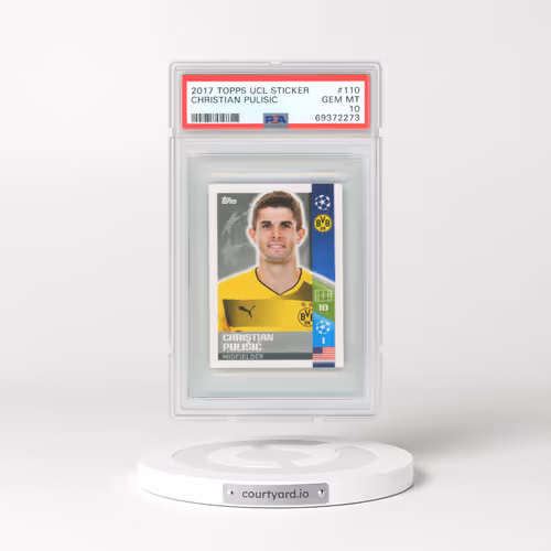2017 Topps UEFA Champions League Sticker #110 Christian Pulisic (PSA 10 GEM MINT)