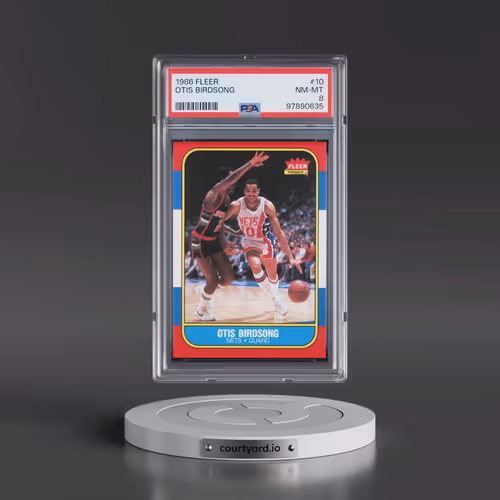 1986 Fleer #10 Otis Birdsong (PSA 8 NM-MT)