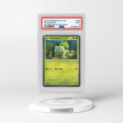 2023 Pokémon Svp EN-SV Black Star Promo #046 Bulbasaur - 151 Poster Collection (PSA 9 MINT)