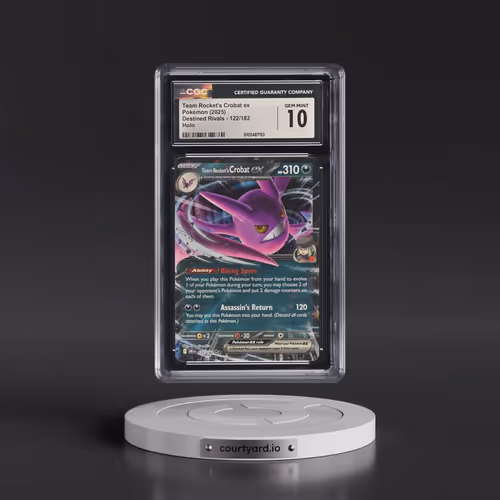 2025 Destined Rivals - DRI EN #122/182 Team Rocket's Crobat ex - Holo (CGC 10 GEM MINT)