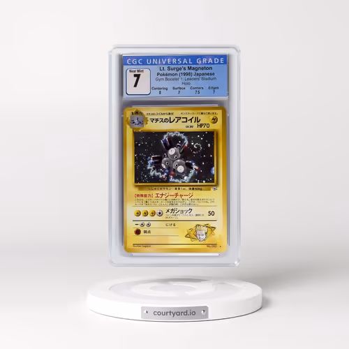 1998 Gym Booster 1: Leaders' Stadium Lt. Surge's Magneton - Holo (CGC 7 NM)