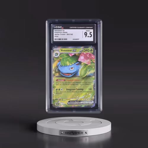 2024 Pokémon Scr EN-Stellar Crown #001 Venusaur EX - Holo (CGC 9.5 MINT+)