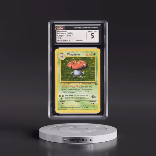 1999 Jungle #15/64 Vileplume - Holo (CGC 5 EX)