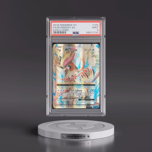 2016 Pokémon XY Evolutions #105 M Pidgeot EX - Holo Full Art (PSA 9 MINT)