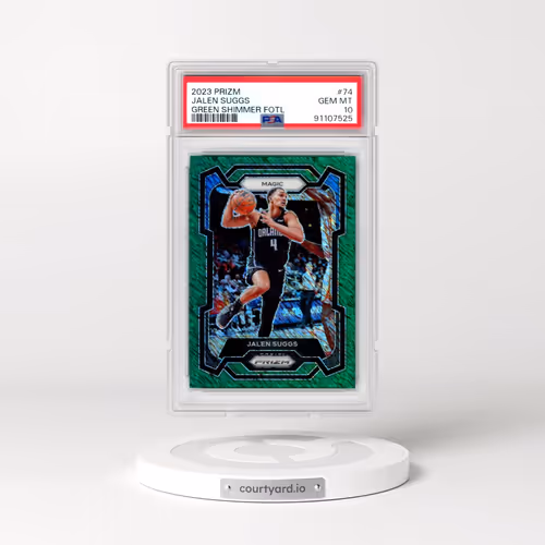 2023 Panini Prizm #74 Jalen Suggs - Green Shimmer Fotl (PSA 10 GEM MINT)
