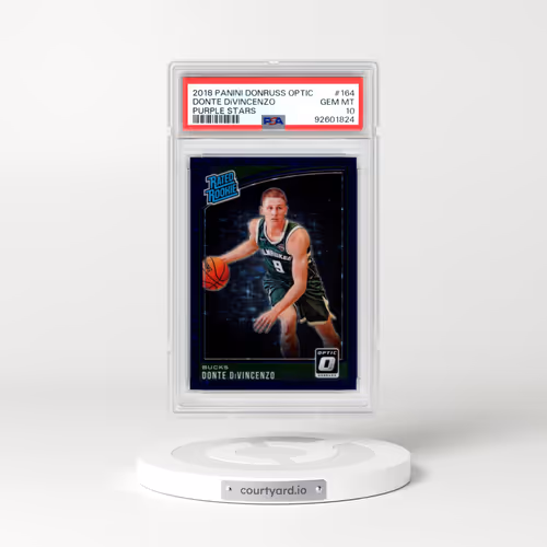 2018 Panini Donruss Optic #164 Donte DiVincenzo - Purple Stars (PSA 10 GEM MINT)