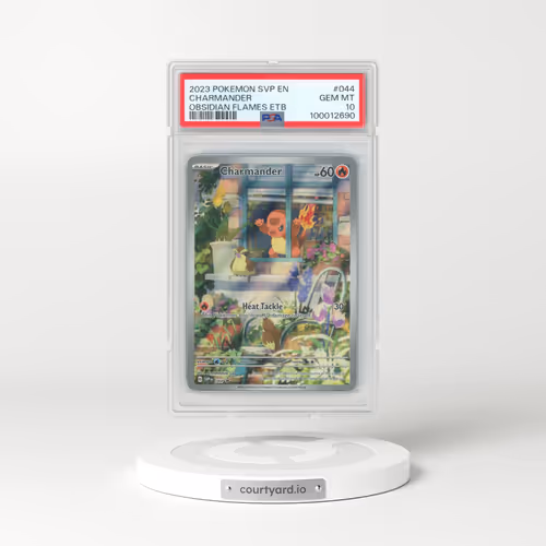 2023 Pokémon Svp EN-SV Black Star Promo #044 Charmander - Obsidian Flames Elite Trainer Box (PSA 10 GEM MINT)