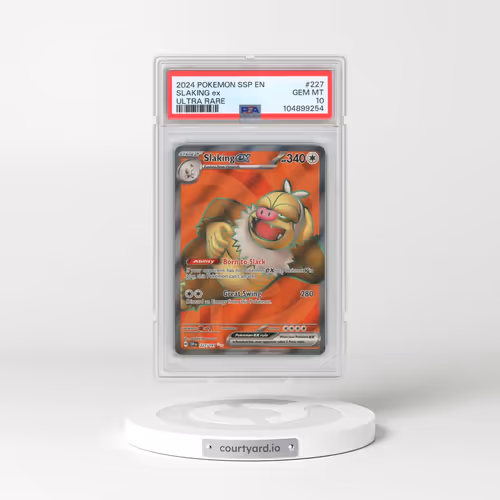 2024 Pokémon Ssp EN-Surging Sparks #227 Slaking EX - Holo Ultra Rare (PSA 10 GEM MINT)