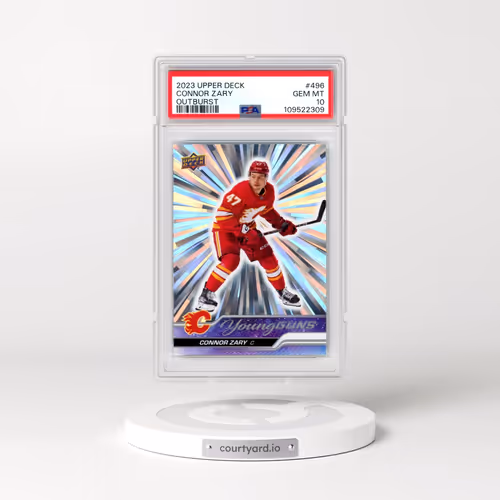 2023 Upper Deck #496 Connor Zary - Outburst (PSA 10 GEM MINT)