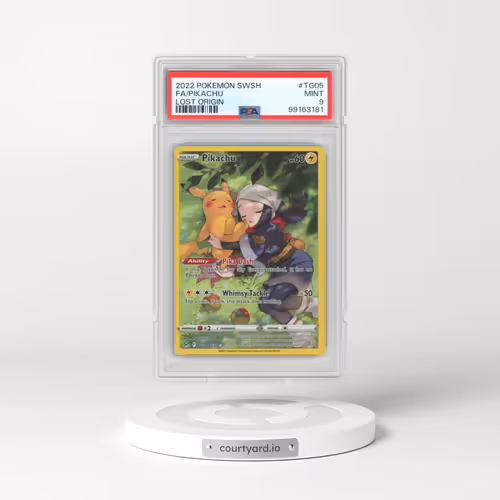2022 Pokémon Sword & Shield Lost Origin #TG05 Pikachu - Full Art (PSA 9 MINT)