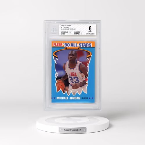 1990 Fleer All-Stars #5 Michael Jordan (BGS 6 EX-MT)