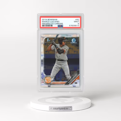 2019 Bowman Prospects Chrome #82 Marco Luciano (PSA 9 MINT)