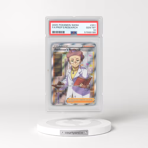 2020 Pokémon Sword & Shield #201 Professor's Research - Full Art (PSA 10 GEM MINT)