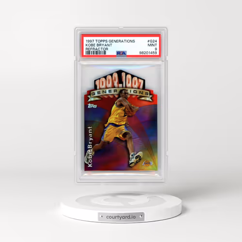 1997 Topps Generations #G24 Kobe Bryant - Refractor (PSA 9 MINT)