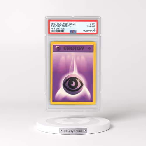 1999 Pokémon Game #101 Psychic Energy - 1st Edition (PSA 8 NM-MT)