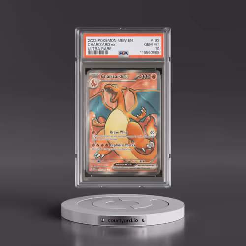2023 Pokémon Mew EN-151 #183 Charizard EX - Holo Ultra Rare (PSA 10 GEM MINT)