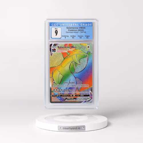 2020 Darkness Ablaze #194/189 Salamence VMAX - Rainbow Rare Holo (CGC 10 GEM MINT)