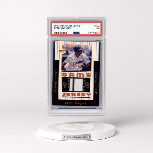 1997 Upper Deck Game Jersey #GJ2 Tony Gwynn (PSA 7 NM)