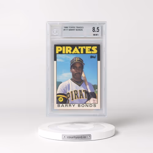 1986 Topps Traded #11T Barry Bonds (BGS 8.5 NM-MT+)